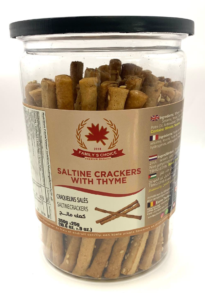 بسكويت مالح بالزعتر