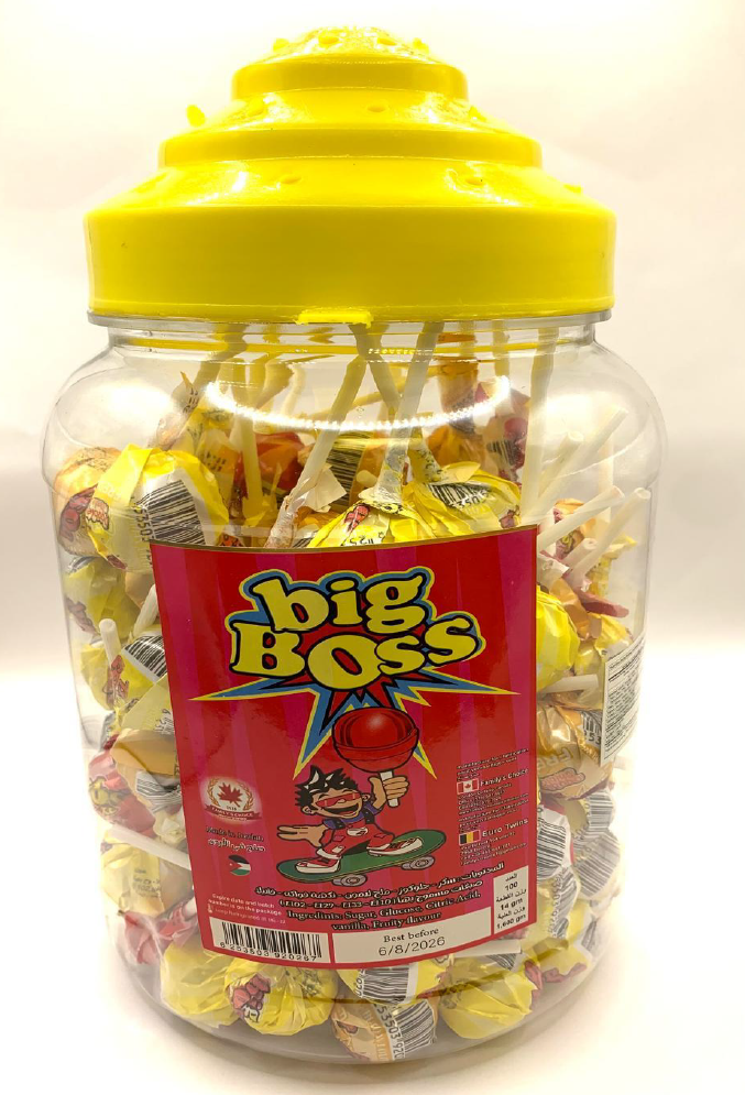 مصاصات بيج بوس – 100 قطعة